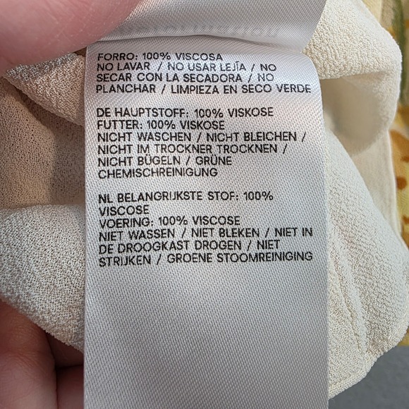 Reformation Annelise Mini Dress Floral Print Spaghetti Strap Sun Dress Size 6 - Picture 11 of 12